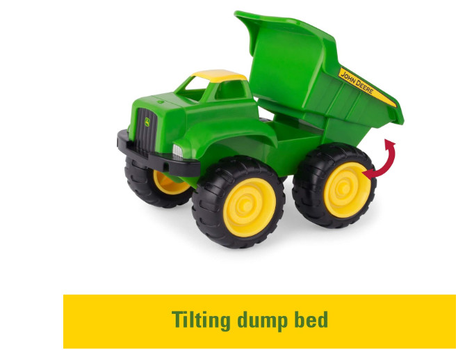 Dump Truck Toy and Tractor Toy with Loader – Kids Outdoor Toys – 2 Count