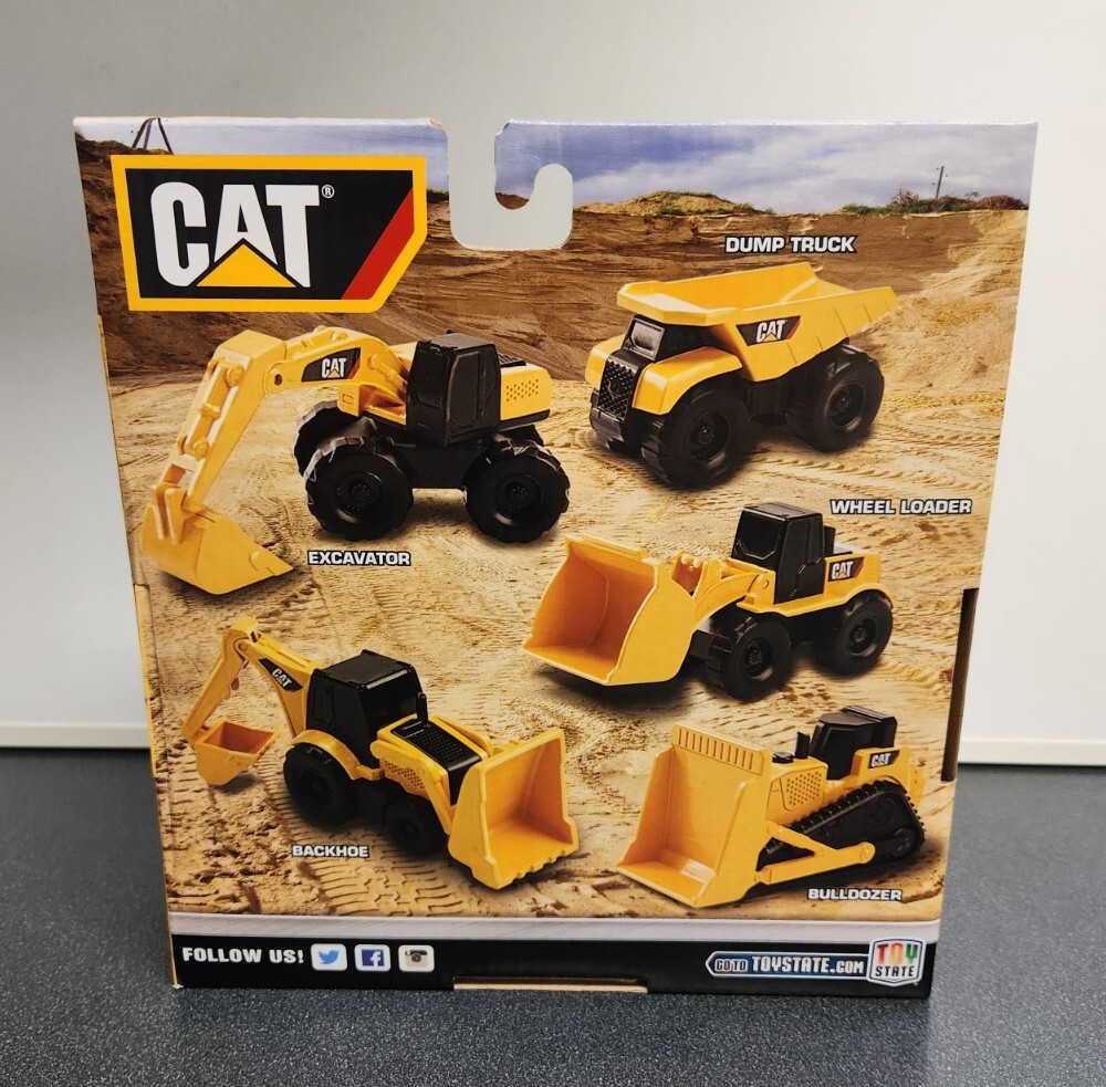 CAT Mini Machines Toy Set – Pack of 5, NEW IN BOX, Construction Toys Bulldozer