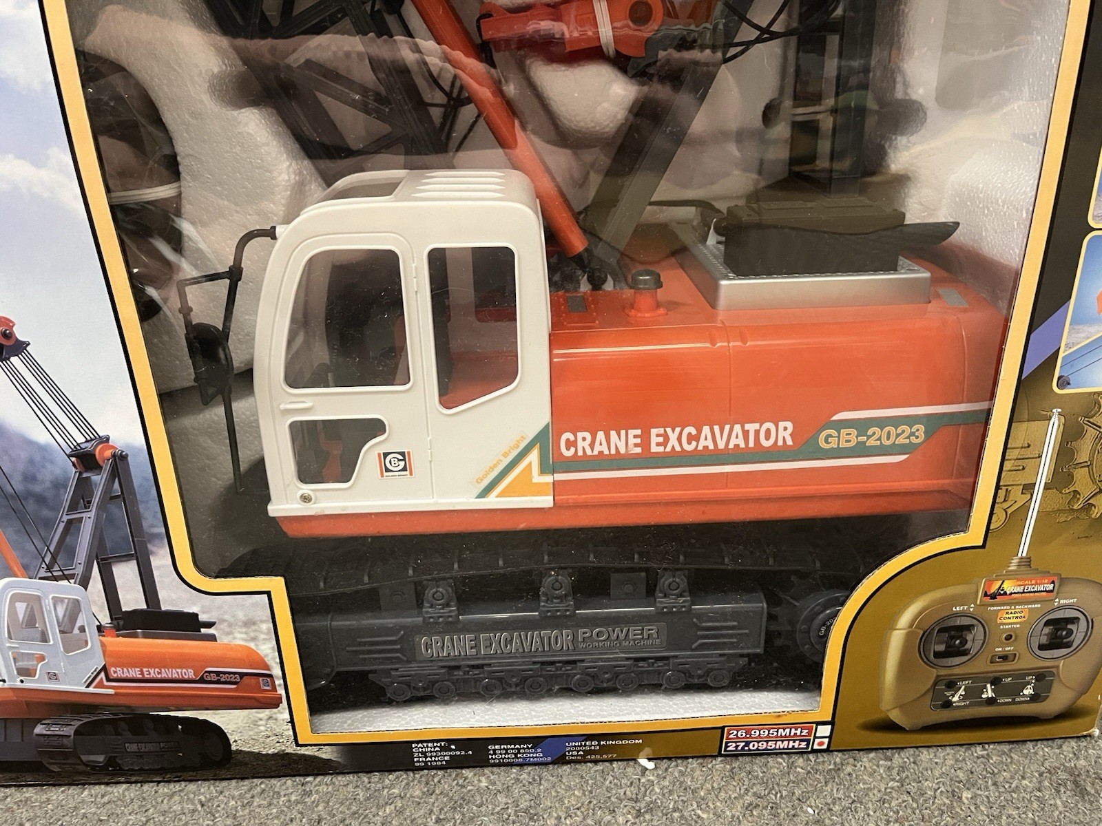 * GOLDEN BRIGHT 1/12 SCALE CRANE EXCAVATOR R/C SYSTEM POWER WORKING MACHINE *ST
