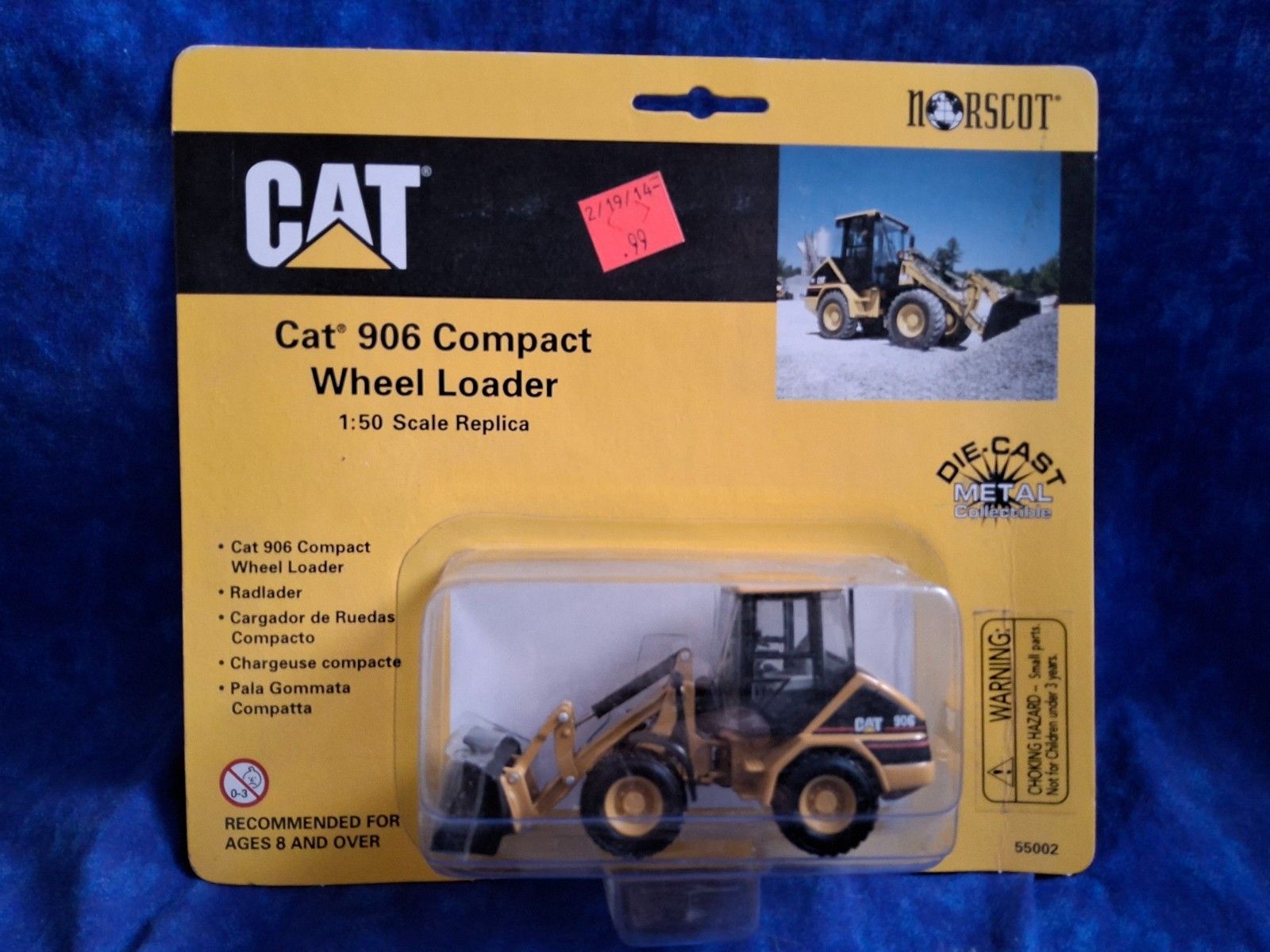 Caterpillar CAT 906 Compact Wheel Loader Die Cast By Norscot 1/50 Scale
