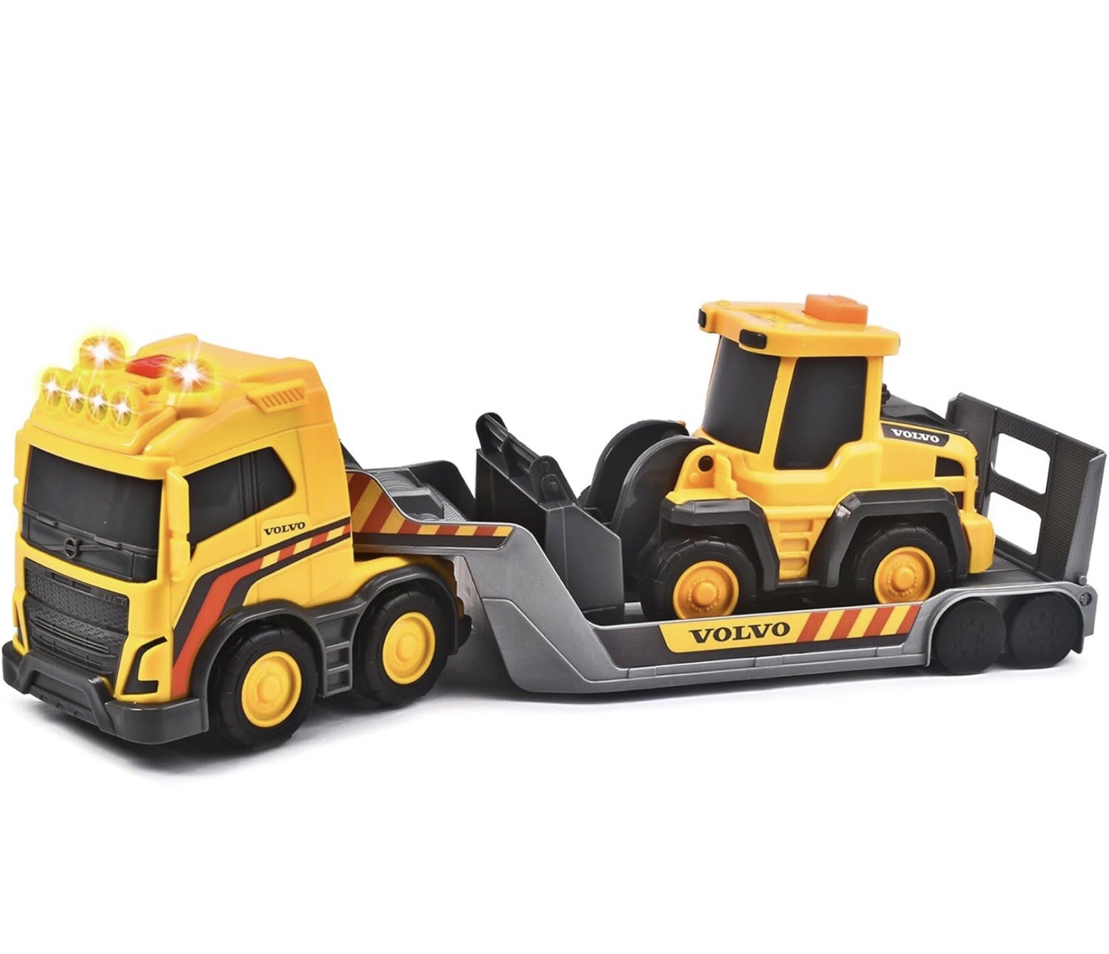 – Large Truck with Trailer and Wheel Loader – with Sound and Light Effects –