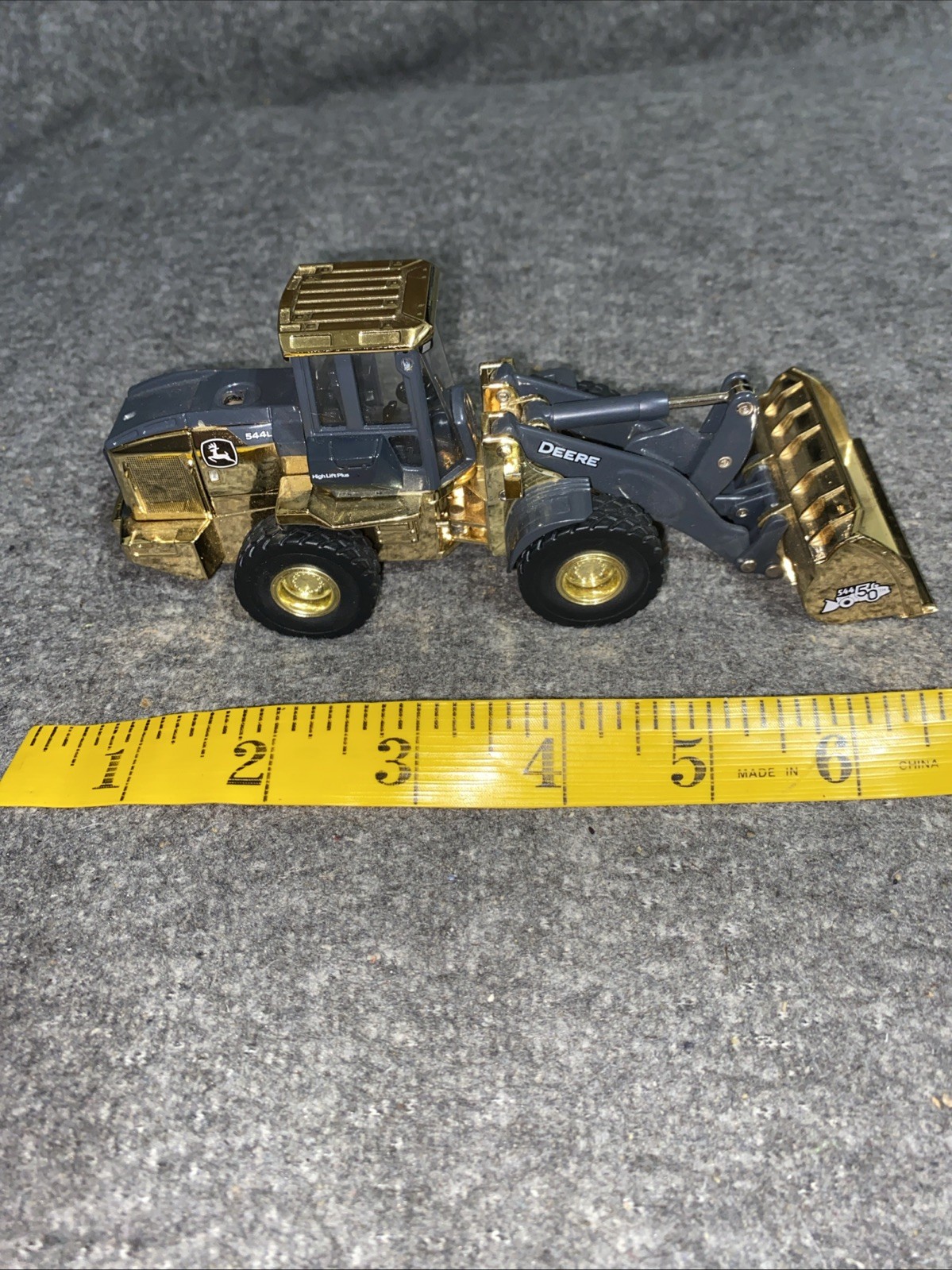 Ertl 1/50 Scale John Deere 544L Wheel Loader Front Gold Plated 50th Anniversary