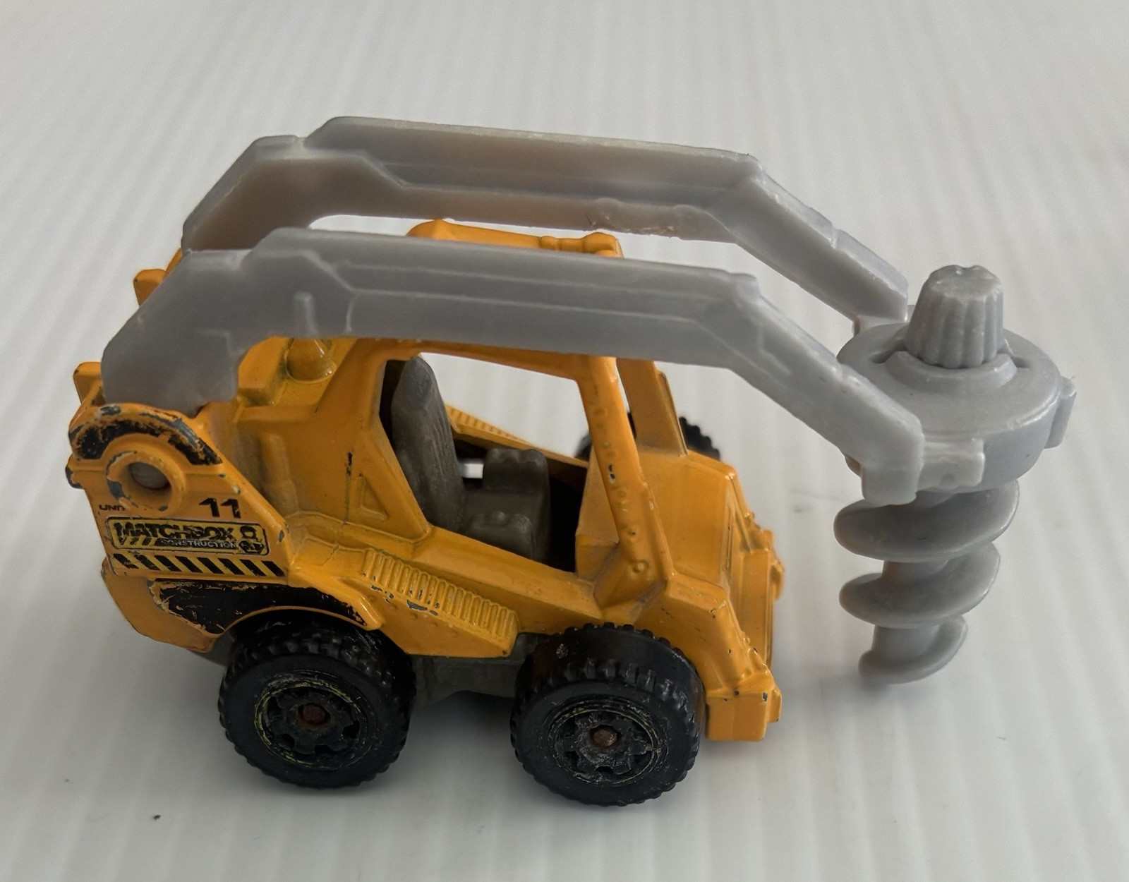 Matchbox Construction Turf Hauler,Road Roller, Maintenance,Auger Back Hoe