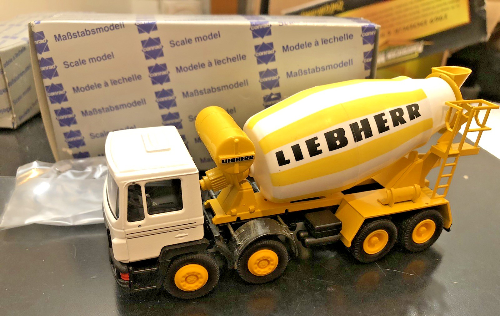 Conrad #6165 MAN Truck Liebherr Cement Mixer 1:50 – Diecast Boxed