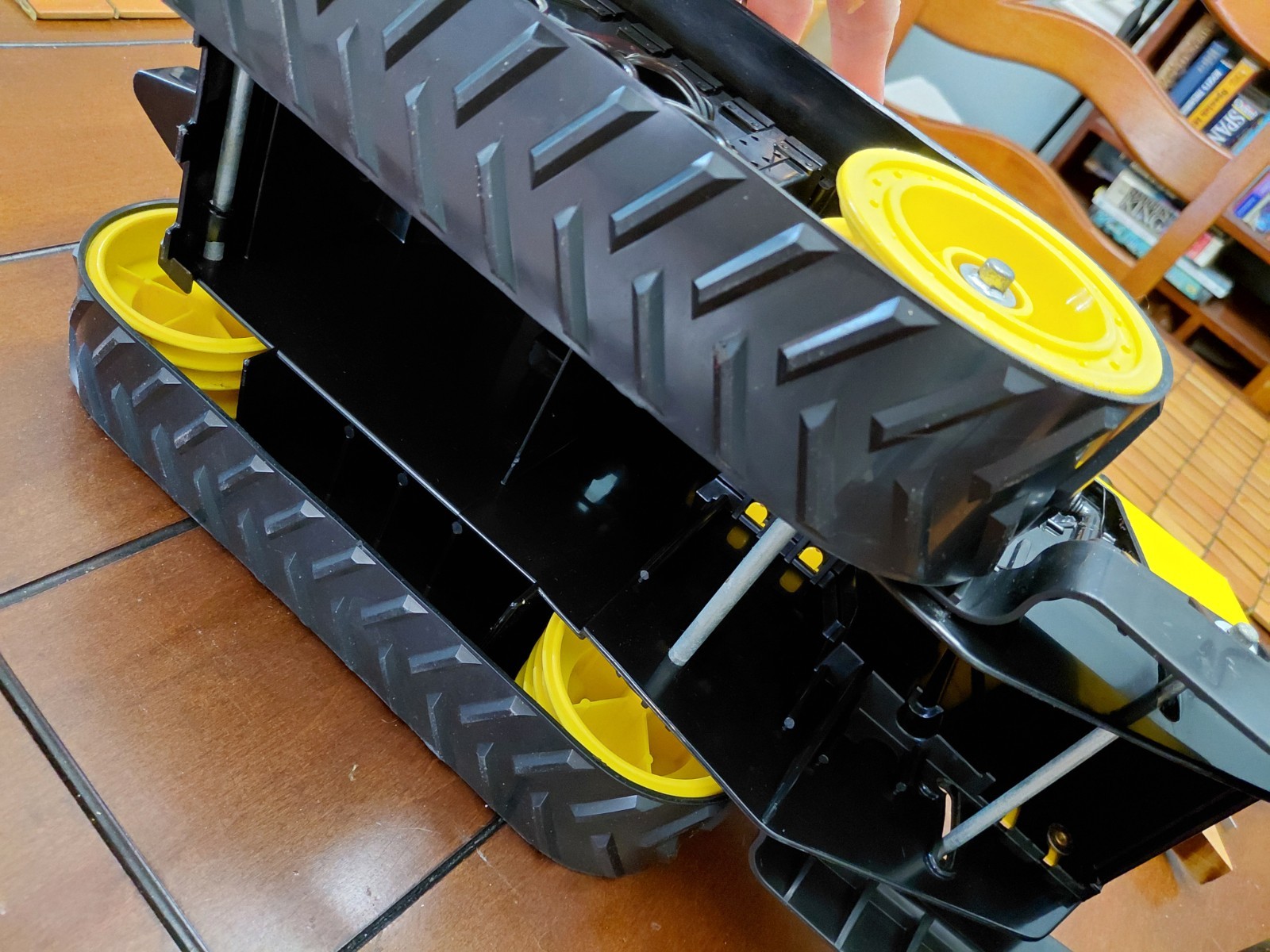 Vintage 1999 Tonka 738 Black And Yellow Bulldozer Metal And Plastic