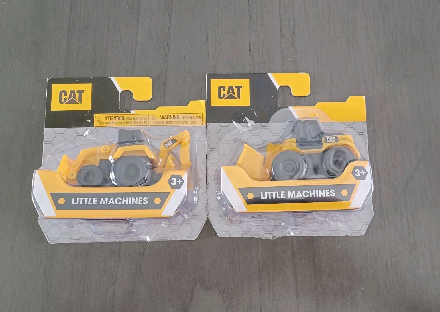 2 CAT Little Machines Plastic BackHoe/Loader Constr. Equipment New See Note