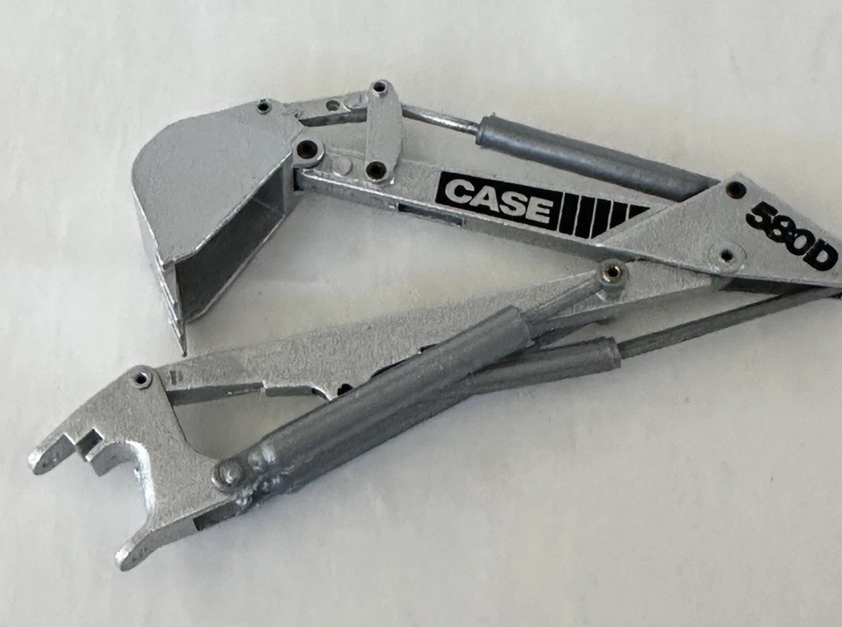 Case 580D Construction King 1:35 Silver Anniversary Diecast Backhoe Loader