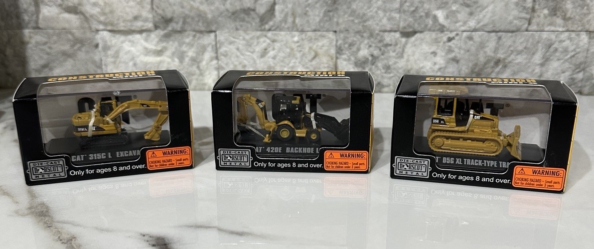 2006 Norscot Construction Mini&rsquo;s – 3 Piece Set New Old Stock 315C, 420E & D5G