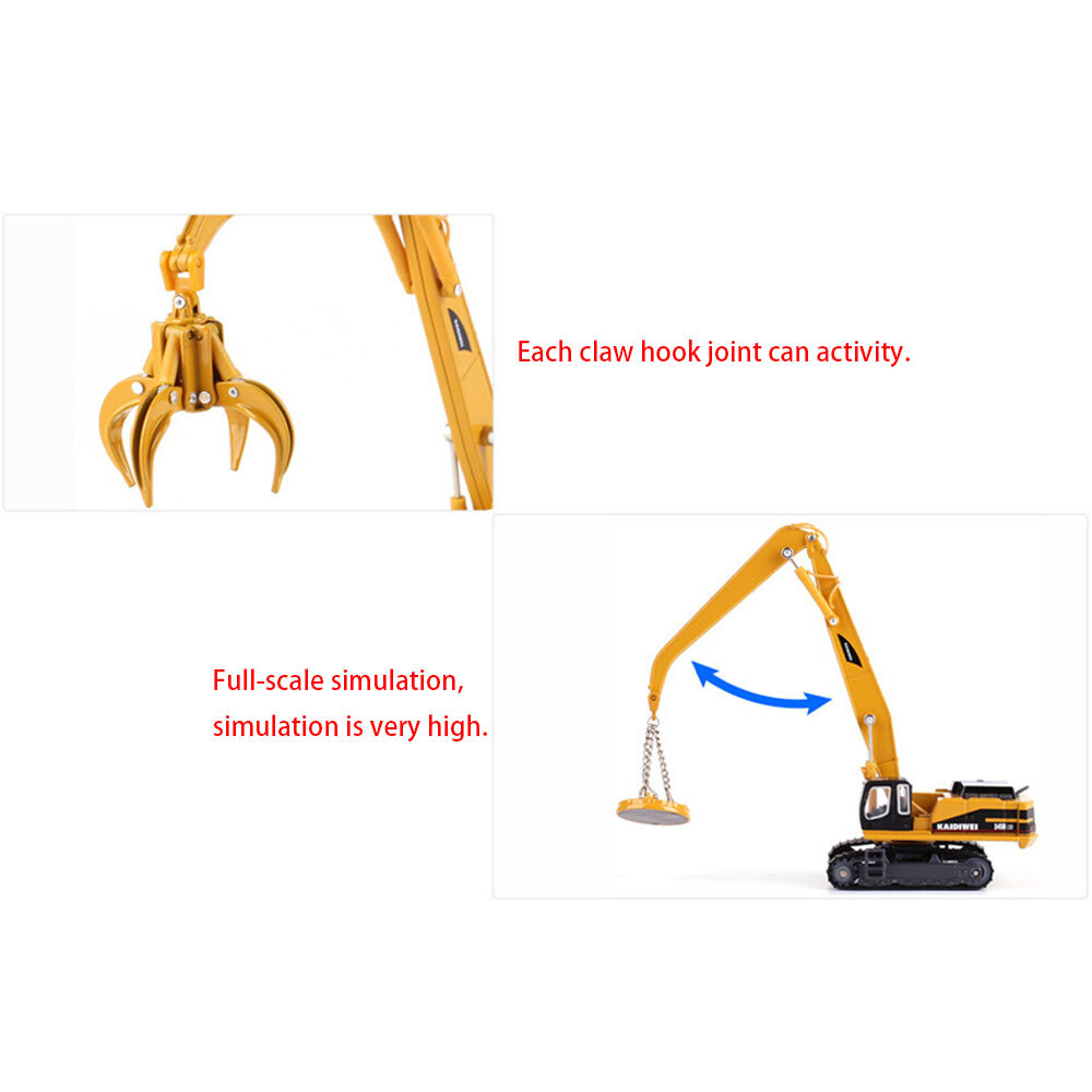 1/87 Scale Material Handler Crane Construction Vehicle Diecast Metal Model Toys