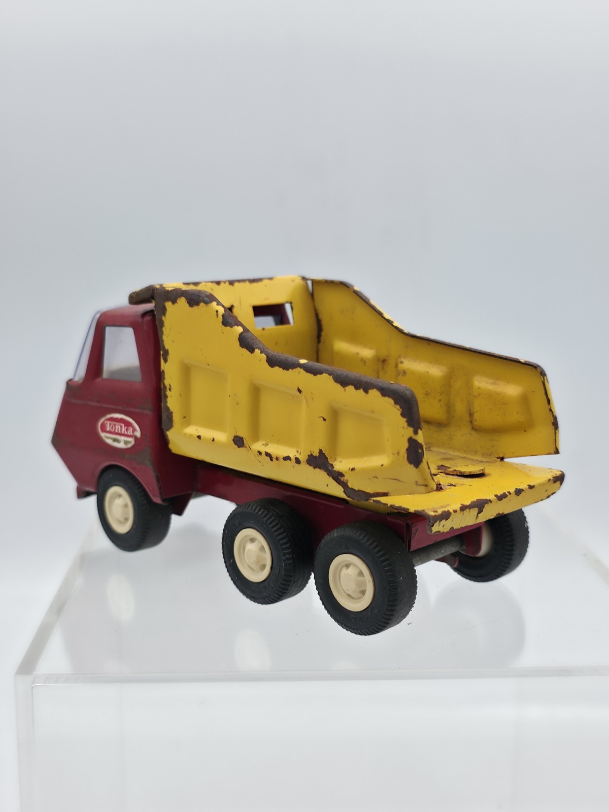 1976-77 Tiny Tonka Dump Truck – Vintage Construction Equipment Pressed Steel Toy