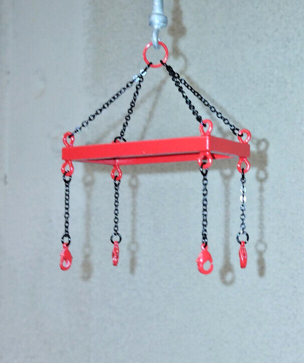 Crane Lifting Frame Set w/Straps In Authentic Manitowoc Red. 1/87th
