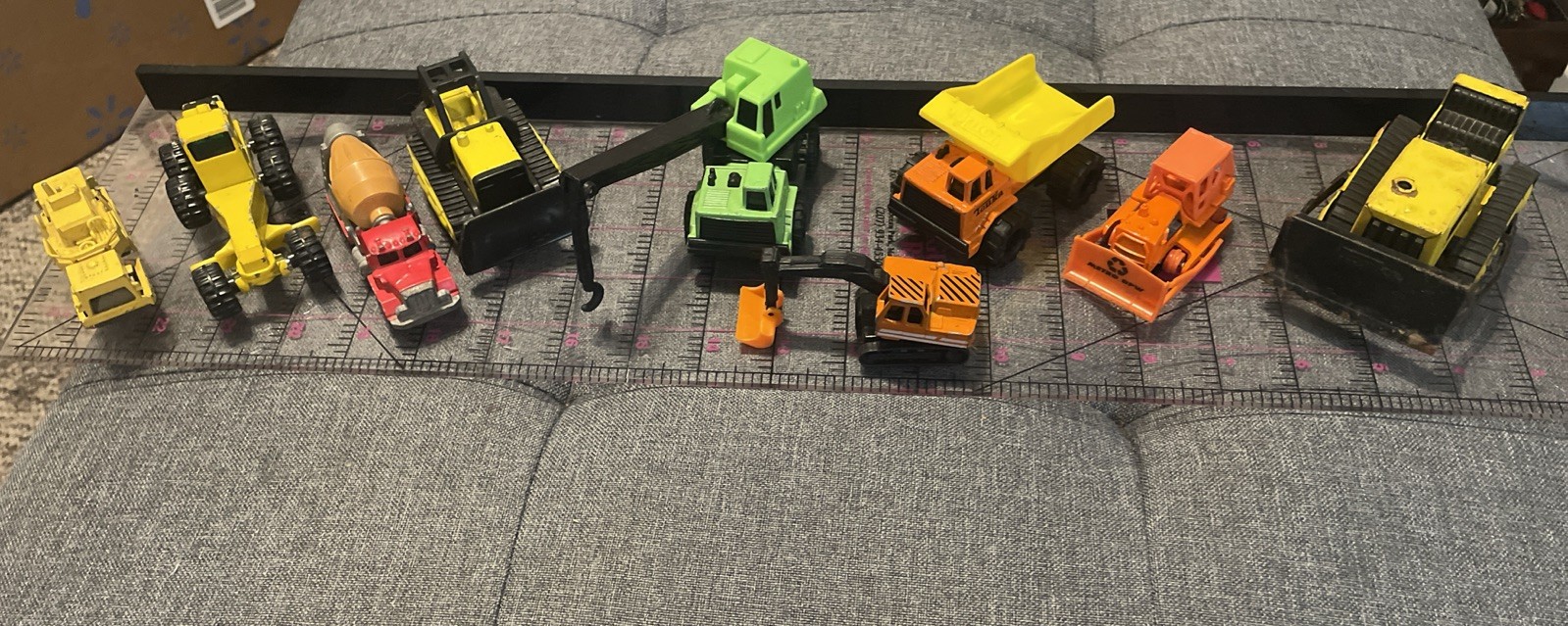 Vintage 90s Tonka Hotwheel Road Construction Commercial Vehicle Lot
