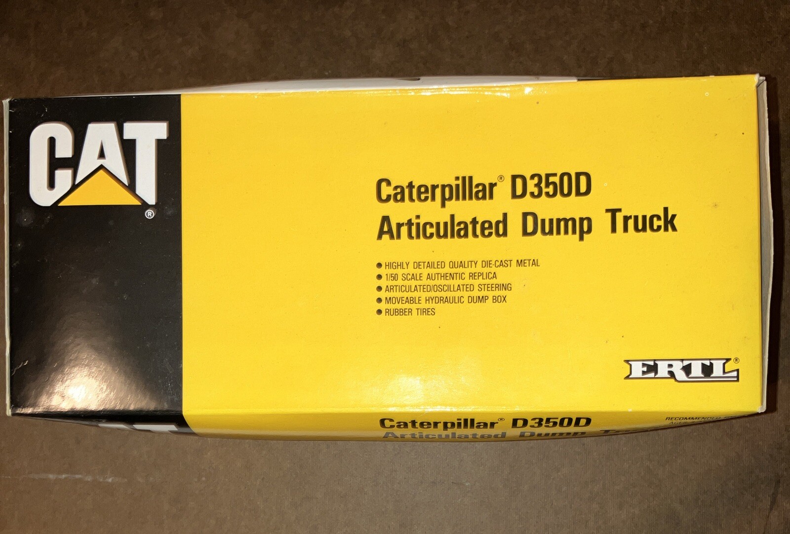 Caterpillar Cat D350D Articulated Dump Truck – ERTL 1:50 Scale Model #2431