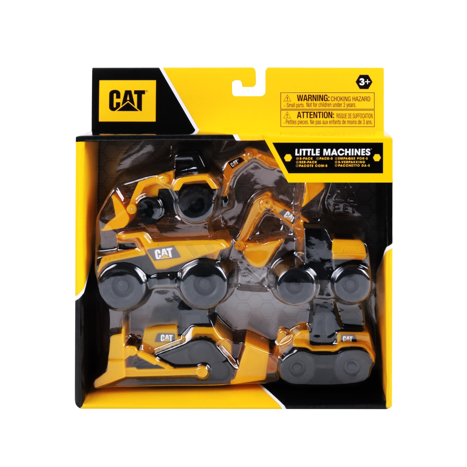 CatToysOfficial CAT Little Machines Toys with 5pcs 3 and up yellow