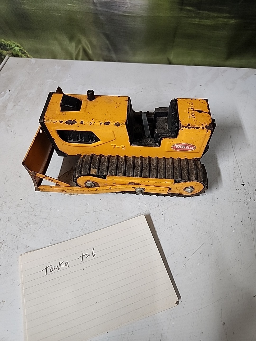 Vintage 1970&rsquo;s Orange Tonka Bulldozer T-6 for Parts/Restoration
