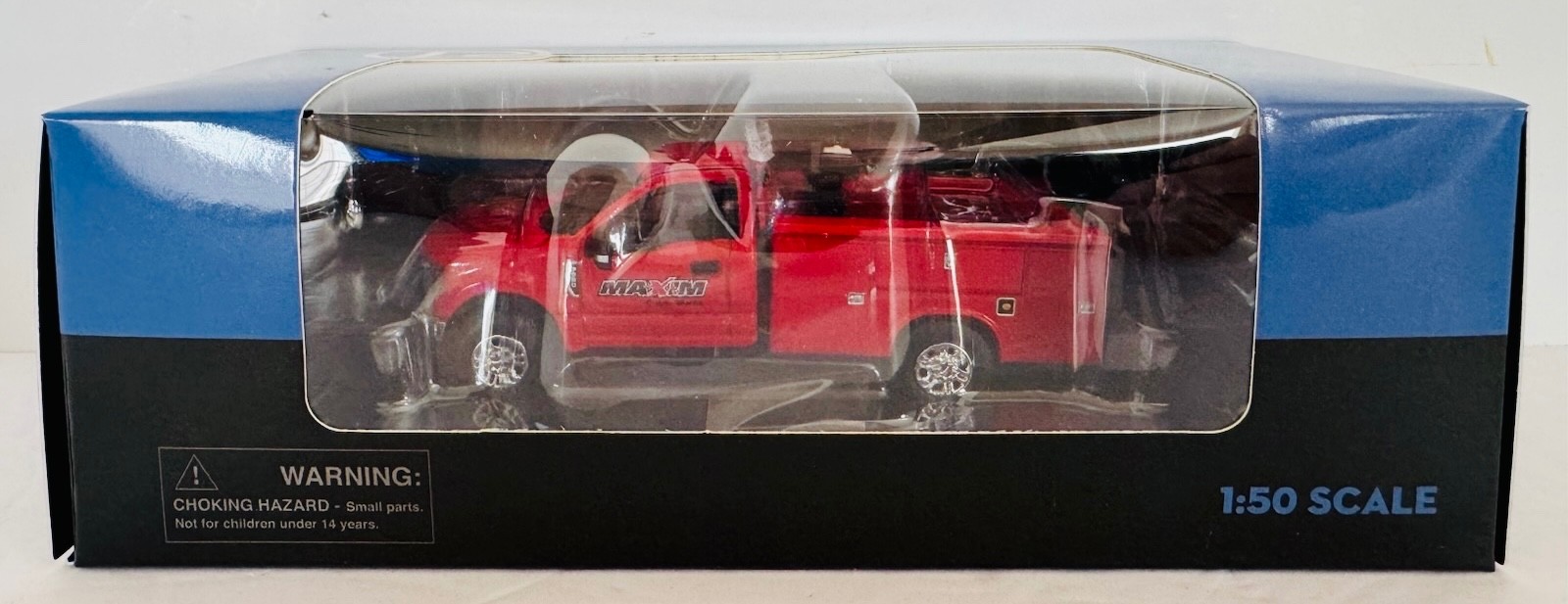 1:50 Ford F350 Road Service Truck Red Work Bed Custom Maxim Crane Decals