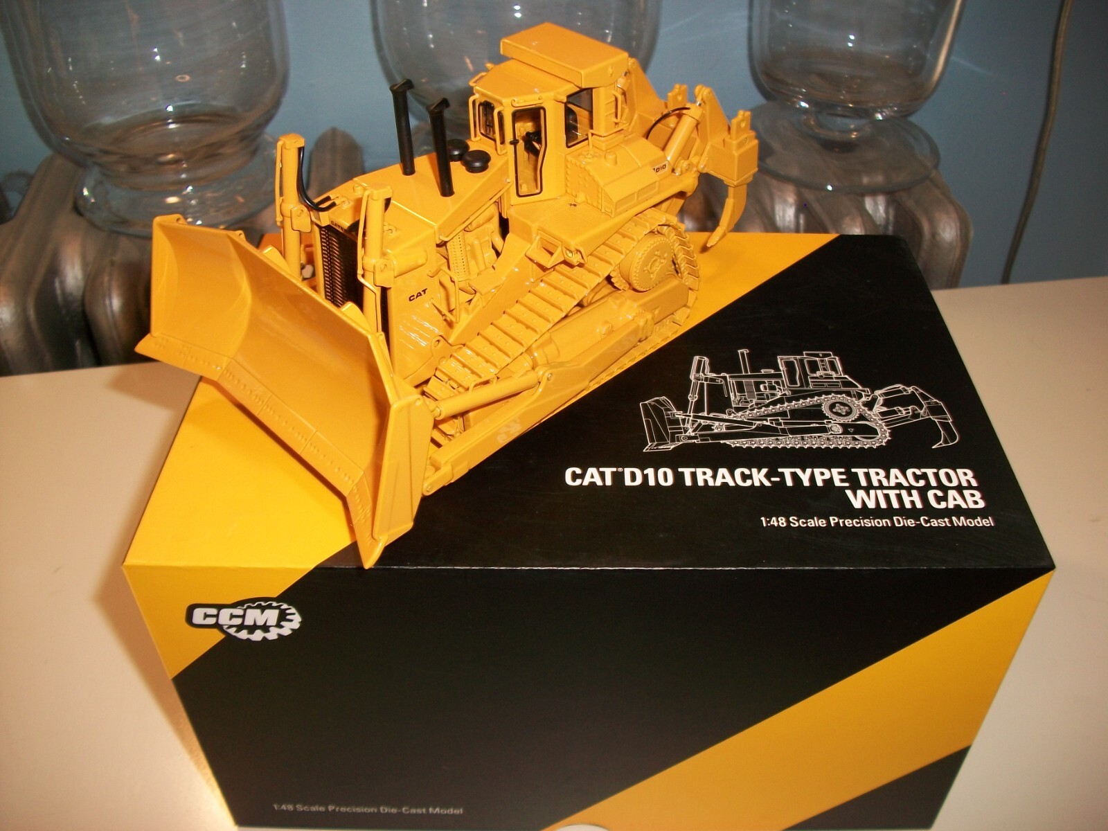 Cat D10 Dozer & 3 Rippers 1:48 By CCM #27 Of 600 W/Box & Certificate