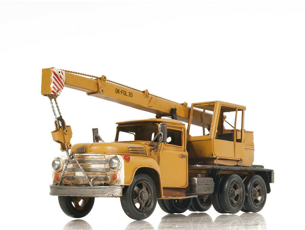 Mobile Crane Boom Truck Metal Model 18&Prime; Collector Construction Equipment Vehicle