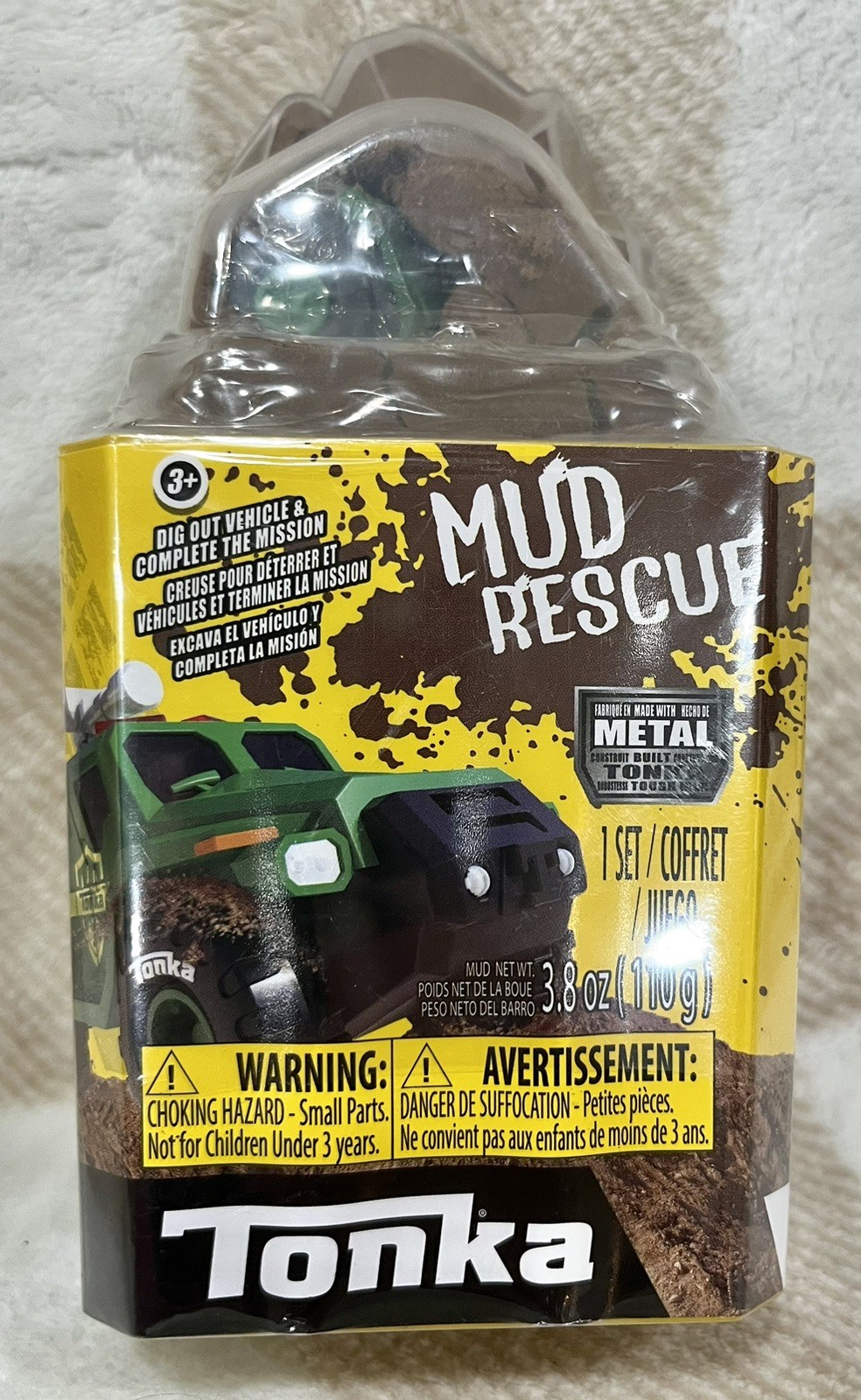 2020 Hasbro Tonka Mud Rescue Diecast Truck, Mud, & Accessories Set