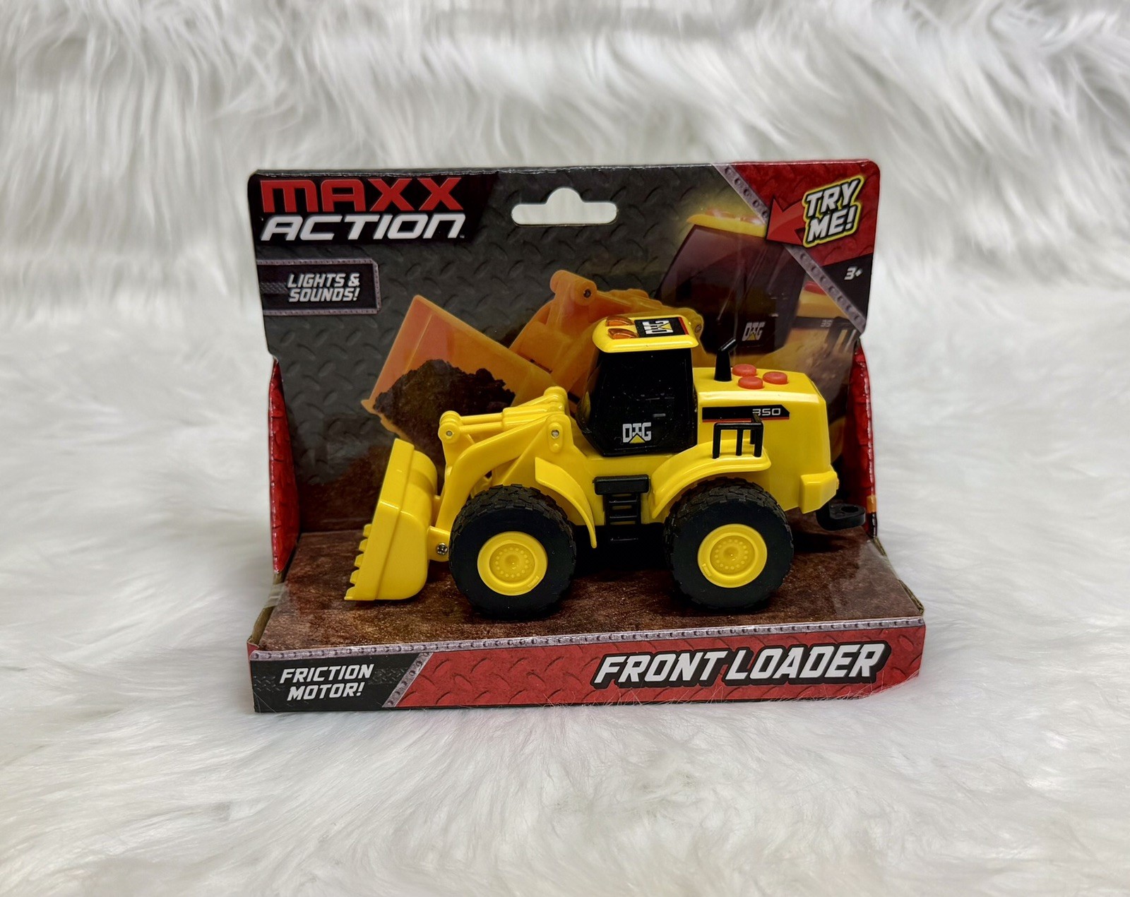 NIB Maxx Action Front Loader Construction Series Truck Lights & Sound