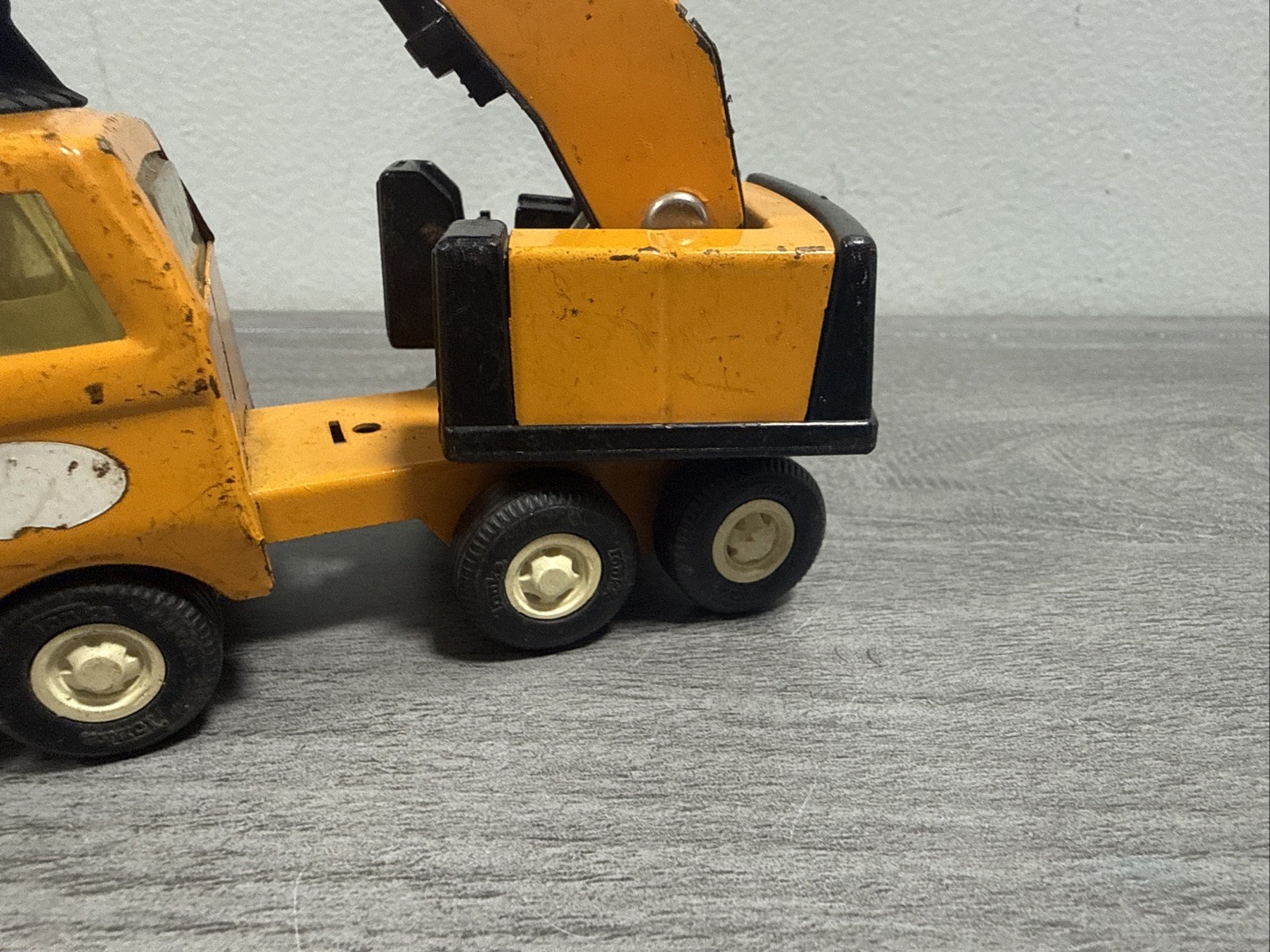 Vintage 1970s Tonka 55010 Toy Metal Excavator Backhoe 5.75&Prime; Antique Truck
