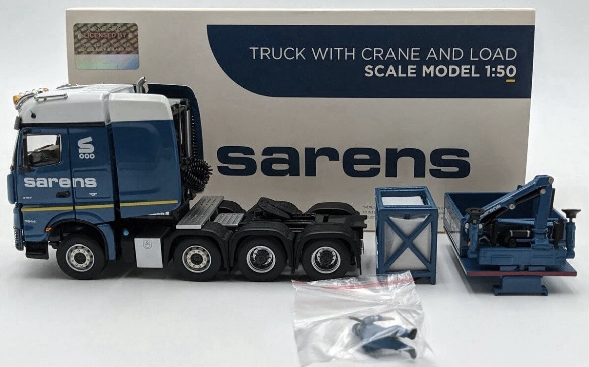 IMC 20-1070 1:50 Mercedes Arocs BigSpace 8×4 W/Fassi Crane & Generator