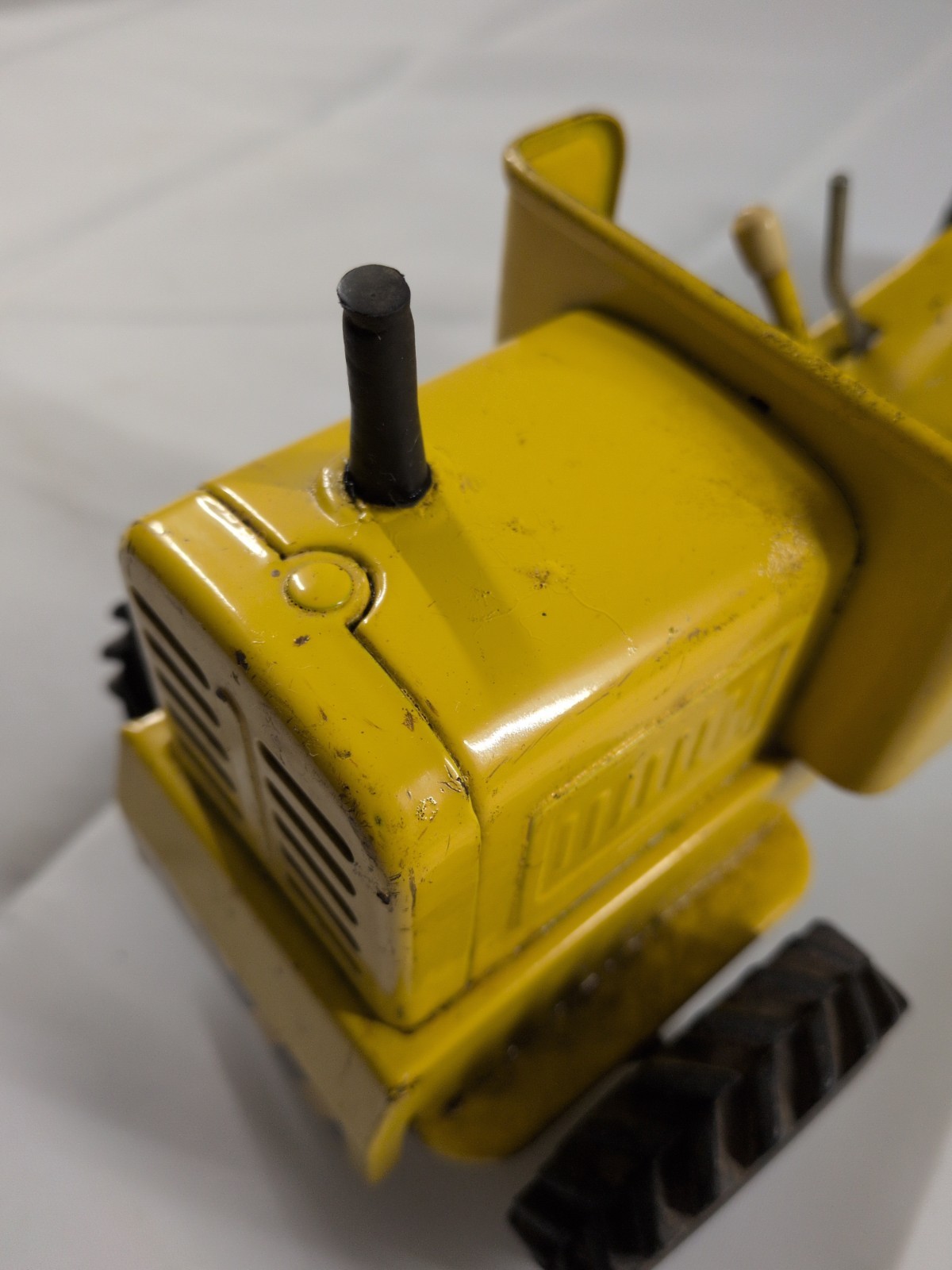 Vintage 1960&rsquo;s Tonka Mini Tonka Road Grader Missing Blade Pressed Steel Toy