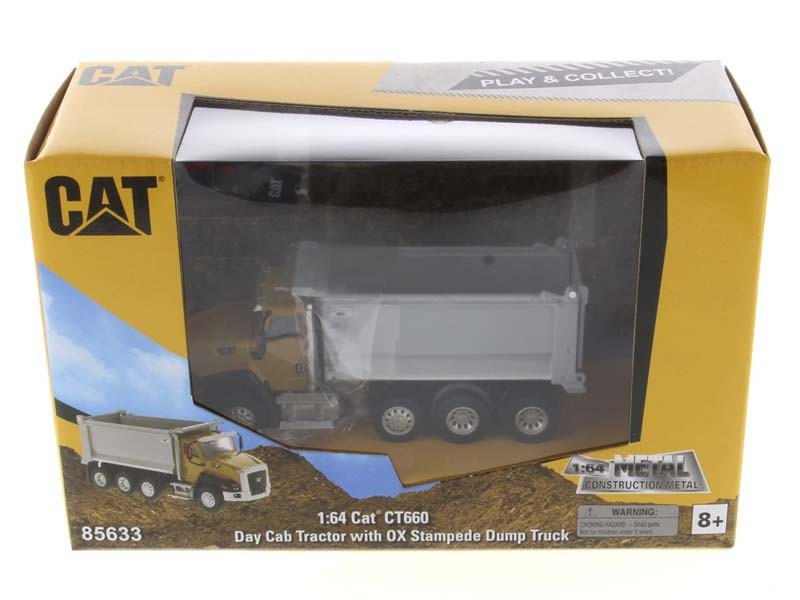 CAT CT660 Day Cab Tractor Dump Truck 1:64 Scale Model – Diecast Masters 85633