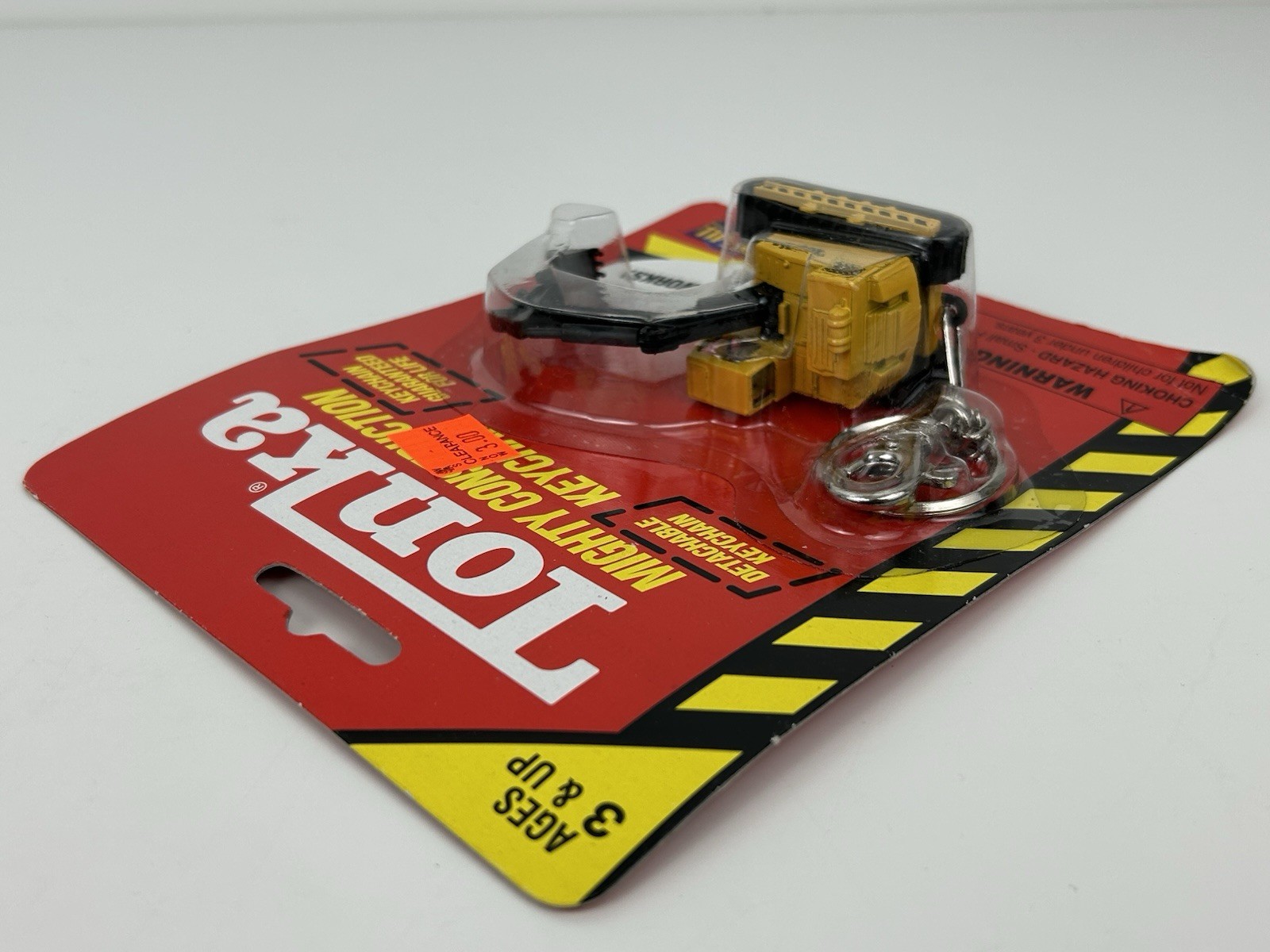 Vtg Tonka Skid Steer Trencher Keychain Mighty Construction 1998 Truck Toy Hasbro
