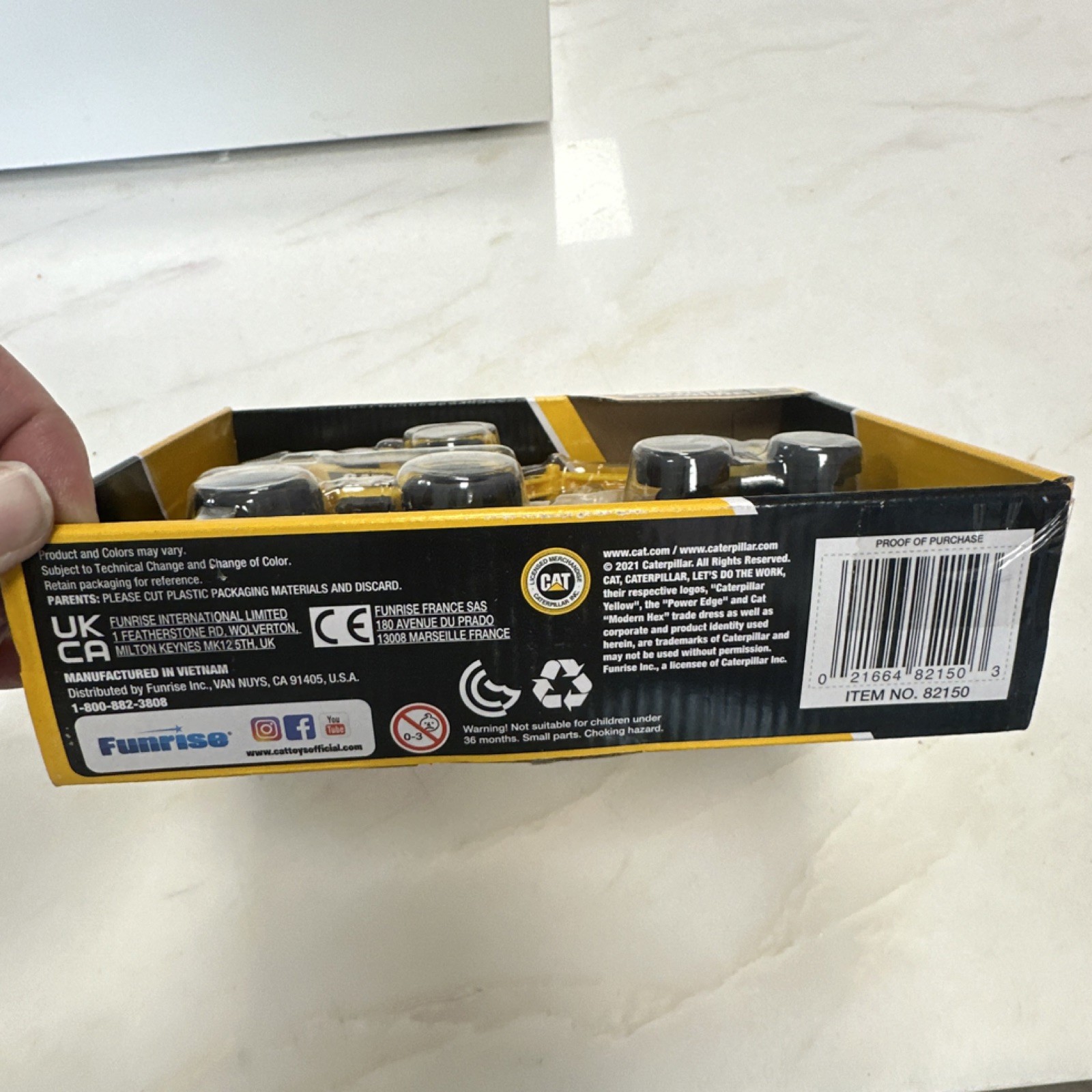 CAT Little Machines Construction Vehicle Set Plastic Yellow Black MPN 82150