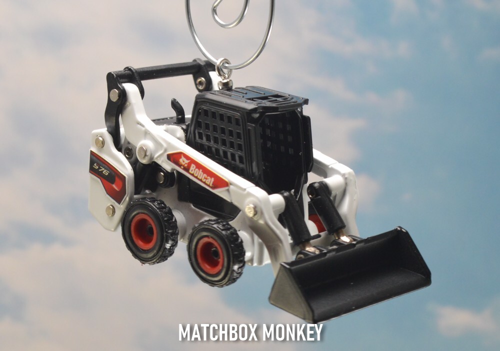 Bobcat S76 Skid steer Loader 1/64 Christmas Ornament CAT John Deere Volvo