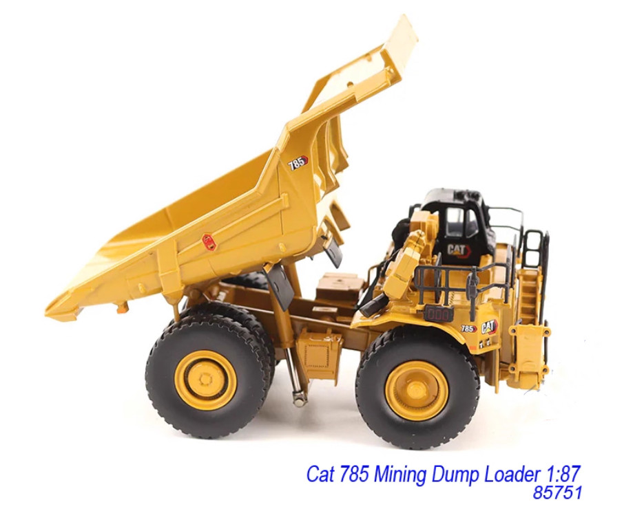 1:87 DM CAT 785 Mining Truck Dump Truck Construction Machinery Diecast Model