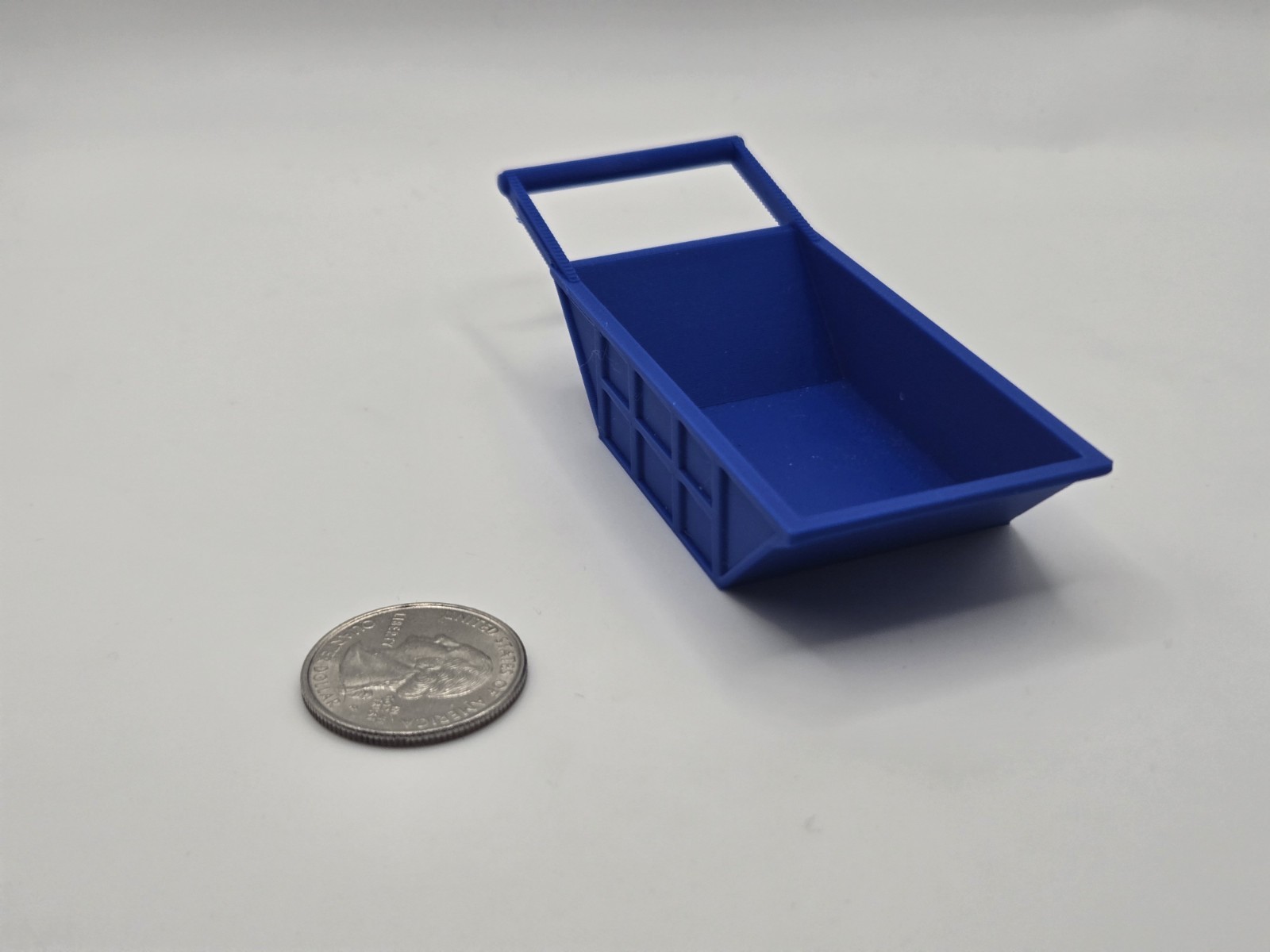 1/64 Scale 12 Cubic Yard Bedding Box in Blue