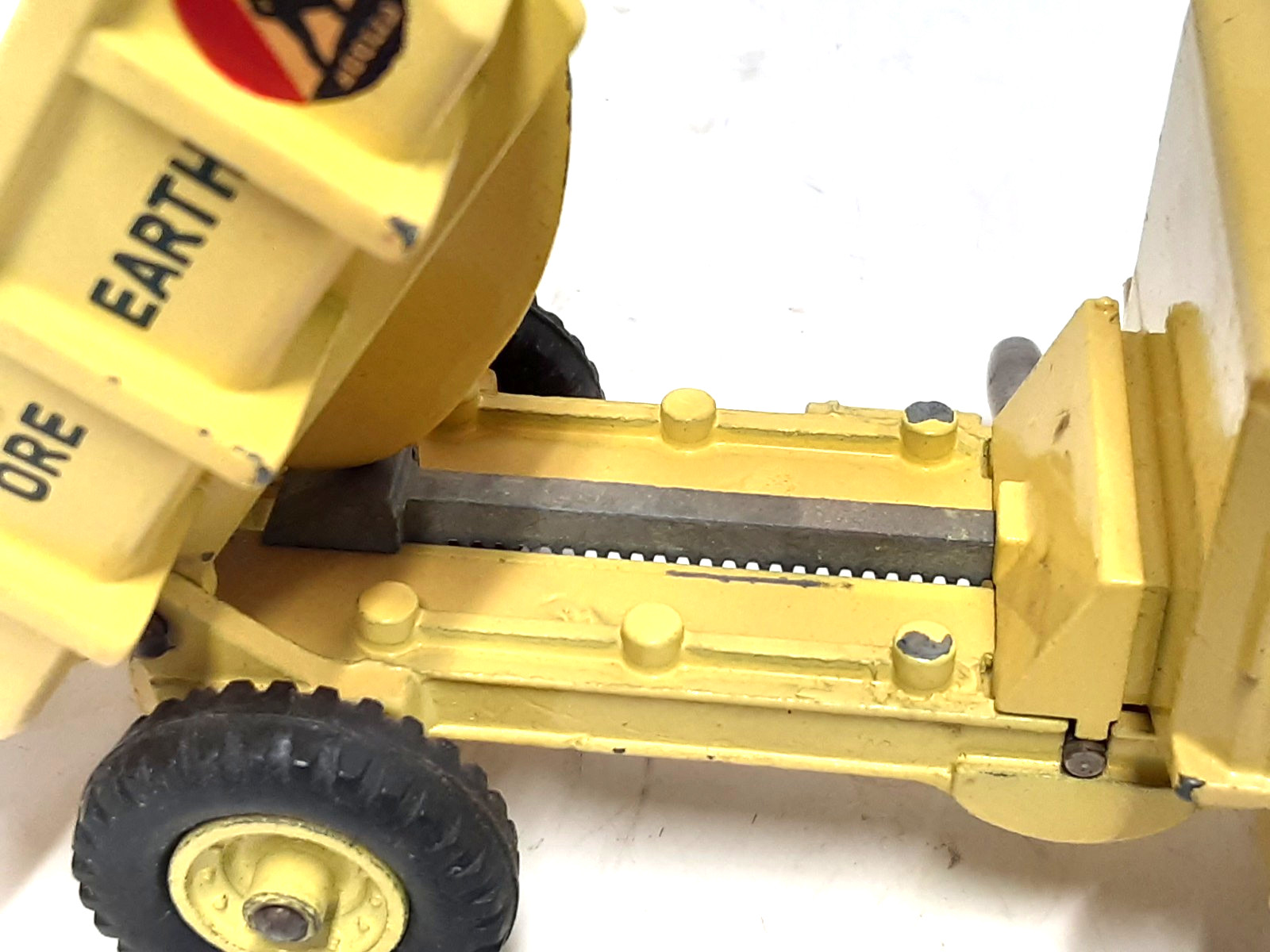 Vintage~Dinky Super Toys Euclid Dump Truck # 965~5-3/4&Prime; Long, 1959-1961