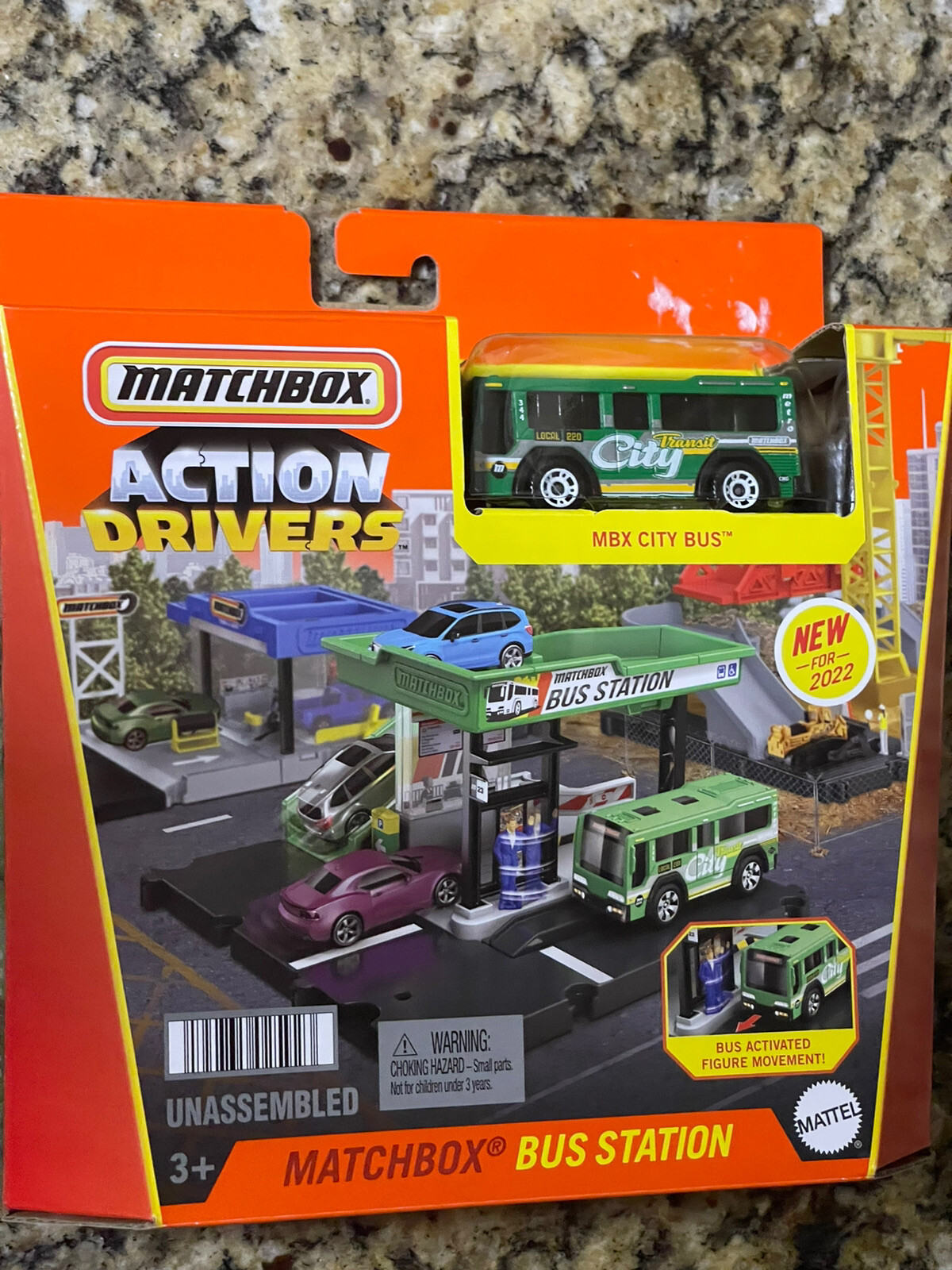 2022 Matchbox Action Drivers Bus Station w/ City Bus™ | FACTORY-SEALED BOX