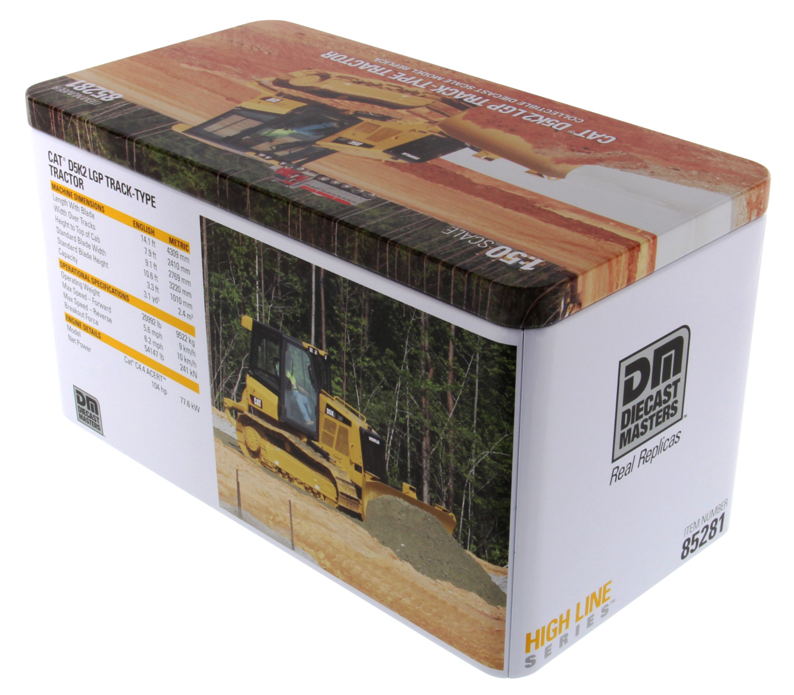 Cat D5K2 LGP Dozer with Ripper – High Line Diecast Masters 1:50 Scale #85281 New