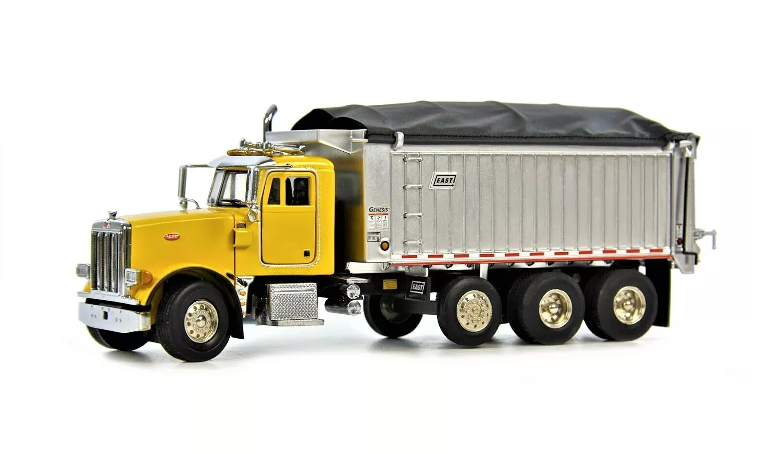 Sword 2042Y Peterbilt 357 Rigid w/East Genesis Dump Body Yellow 1/50 Die-cast MB
