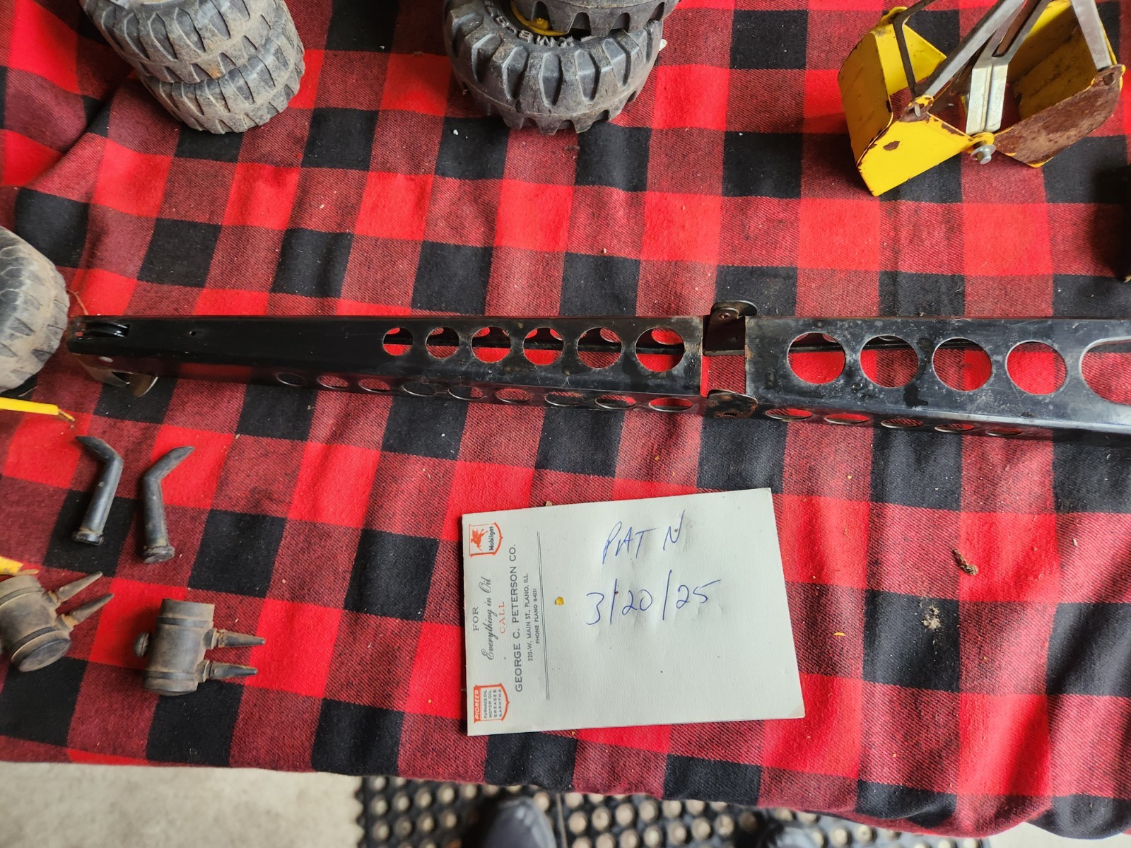 70s MIGHTY TONKA CRANE BOOM AND GUIDE GOOD ORIGINAL CONDITION