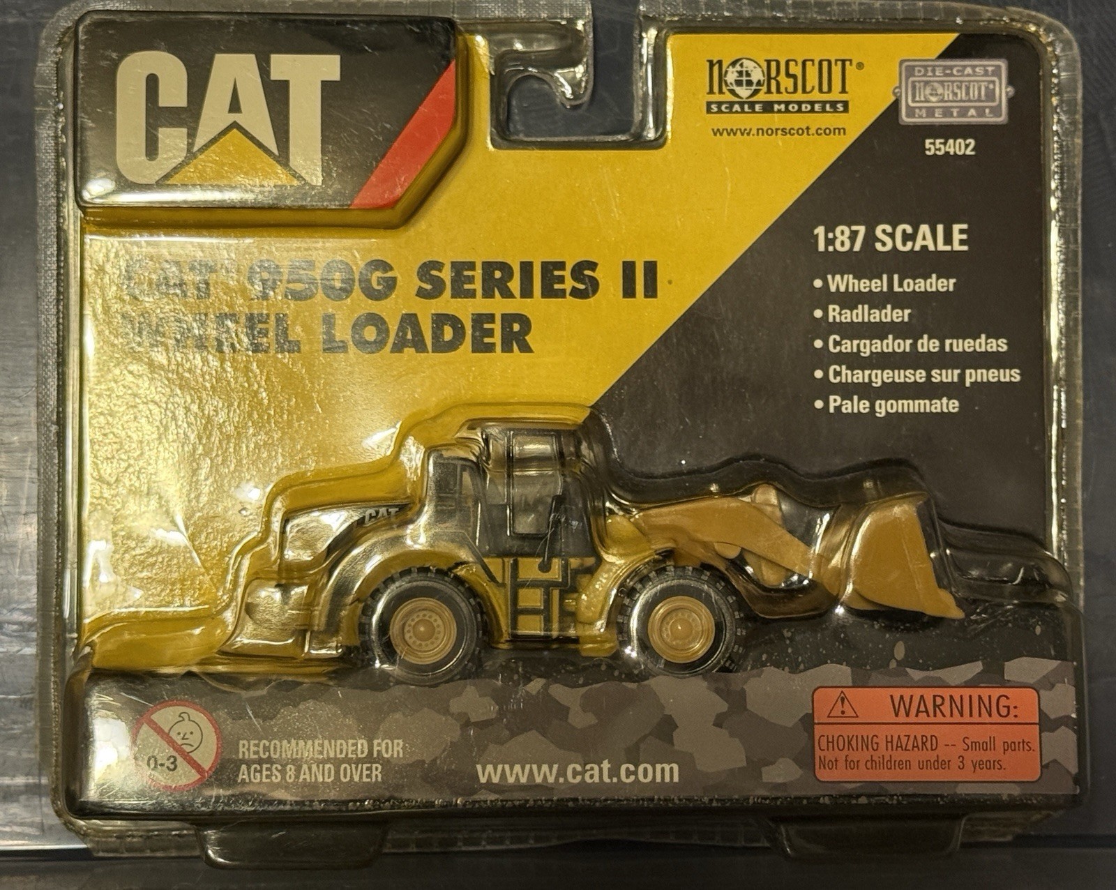 Norscot CAT 950G Series II Wheel Loader Diecast 1:87 Scale Model 55402