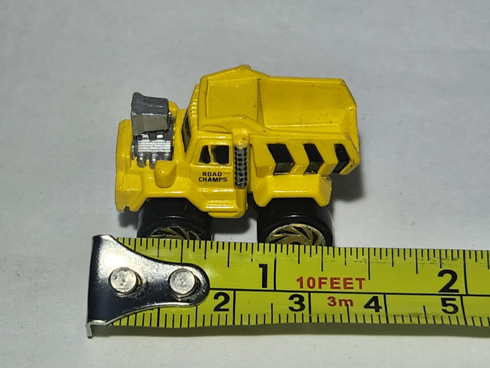 1987 Road Champs Micro Machines Dump Truck, Yellow