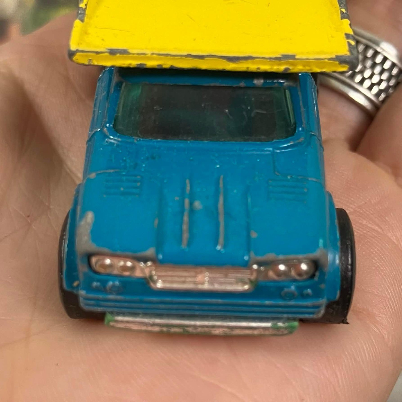 Matchbox Series No 48 Dumper Truck Lesney Made in England Blue Yellow Superfast