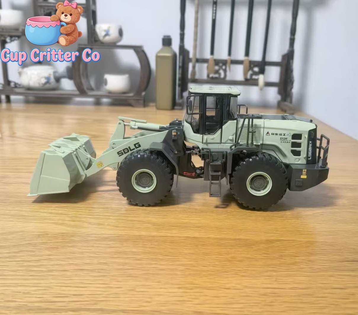 1/35 Scale SDLG L968HEV Wheel Loader Green Diecast Model Toy Collection Gift NIB
