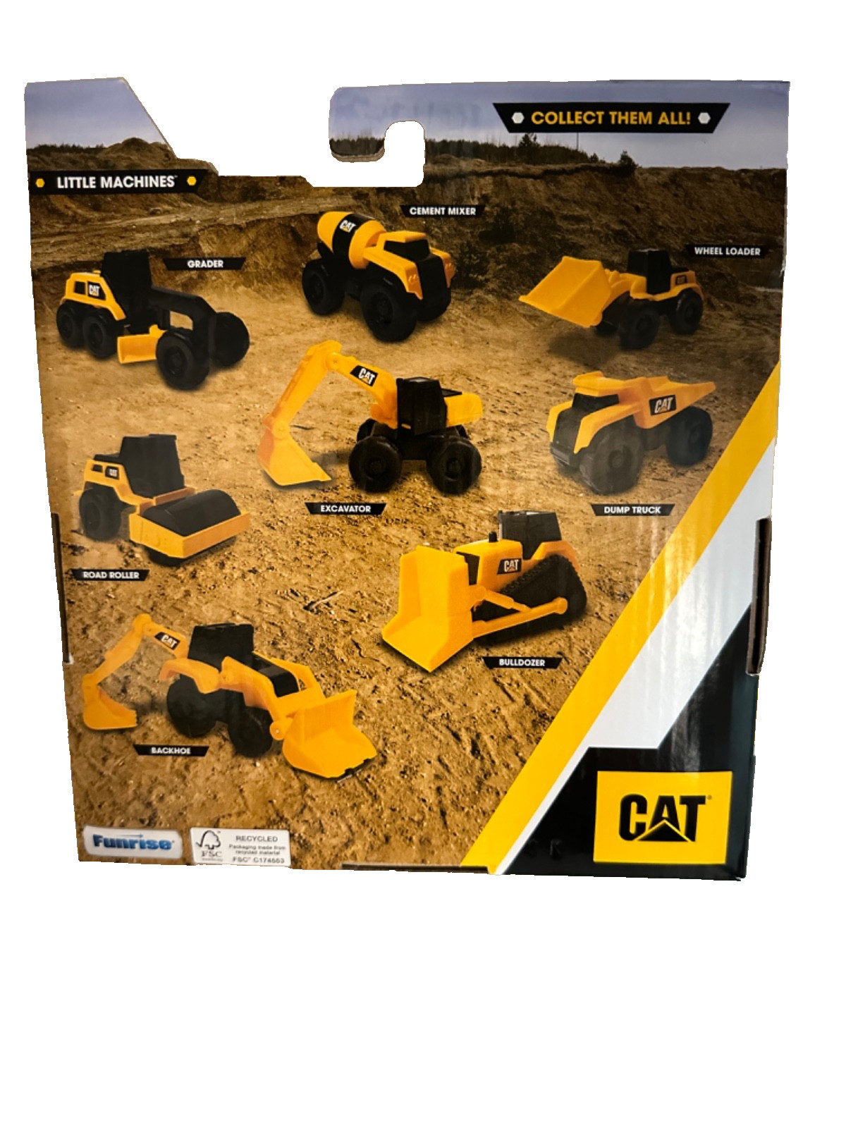 CAT Little Machines 5 Piece Construction Toy Vehicles Playset NEW