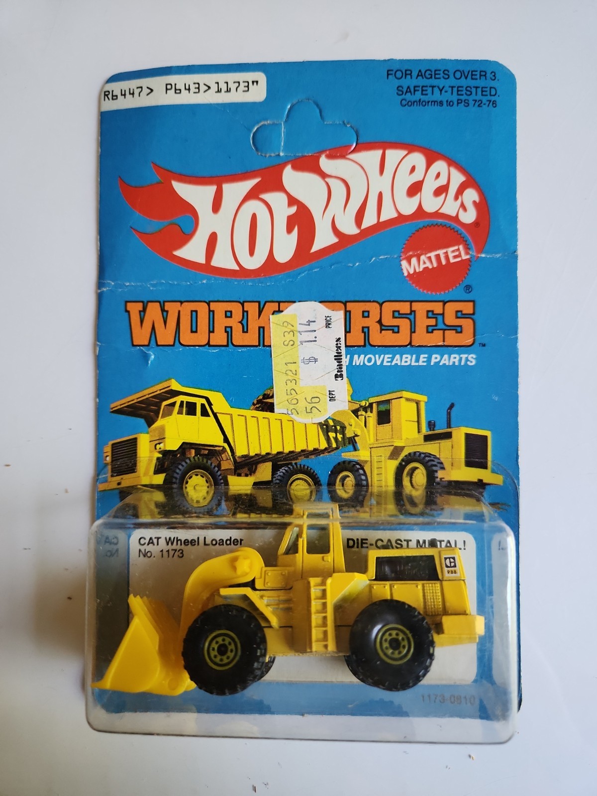 Vintage 1979 Hot Wheels Workhorses 1173 Cat Loader Construction Toy Lot of 4