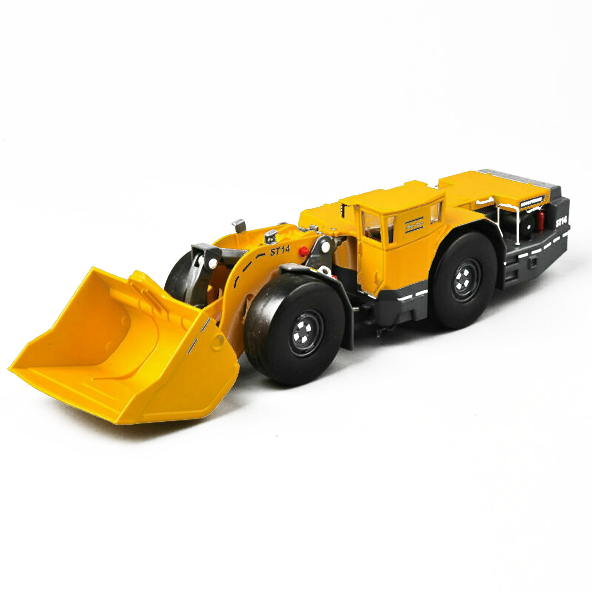 1:50 Atlas Copco Scooptram ST14 Underground Loader Truck Push Dozer Model Car