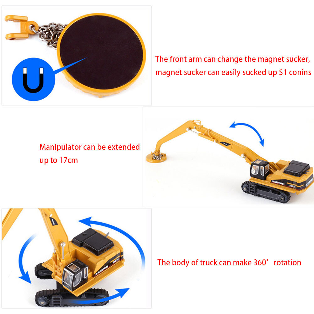 1/87 Scale Material Handler Crane Construction Vehicle Diecast Metal Model Toys