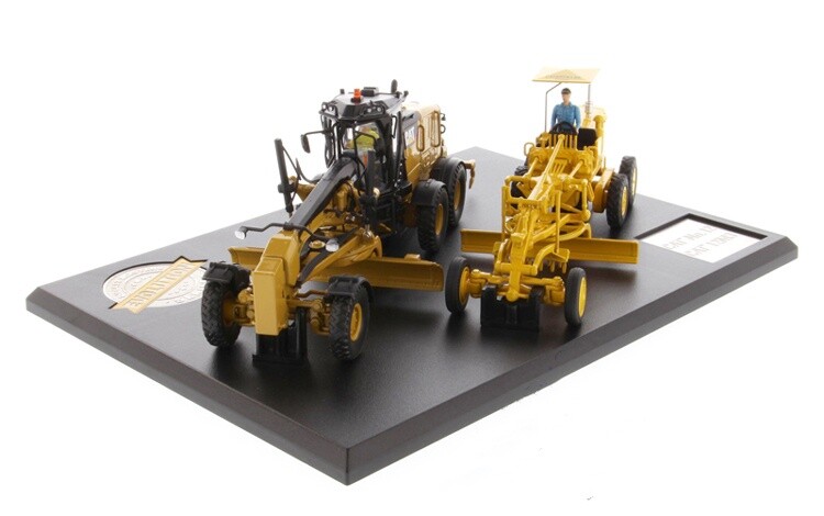 2PC 1:50 DM 12M3 & NO.12 Motor Grader Construction Vehicle Machine Diecast Model