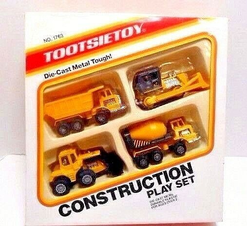 1987 Tootsie Toy &lsquo;Construction Play Set&rsquo; Die-Cast / Plastic Item no. 1963