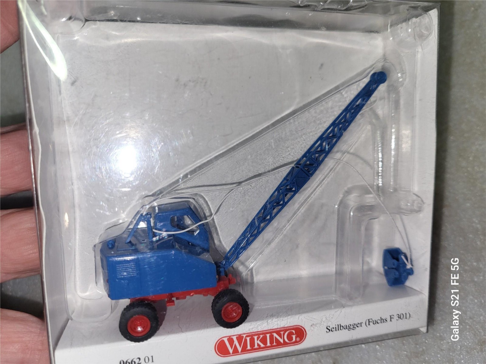 Wiking Seilbagger Fuchs F-301 Mobile Crane on Wheels #0662 1/87