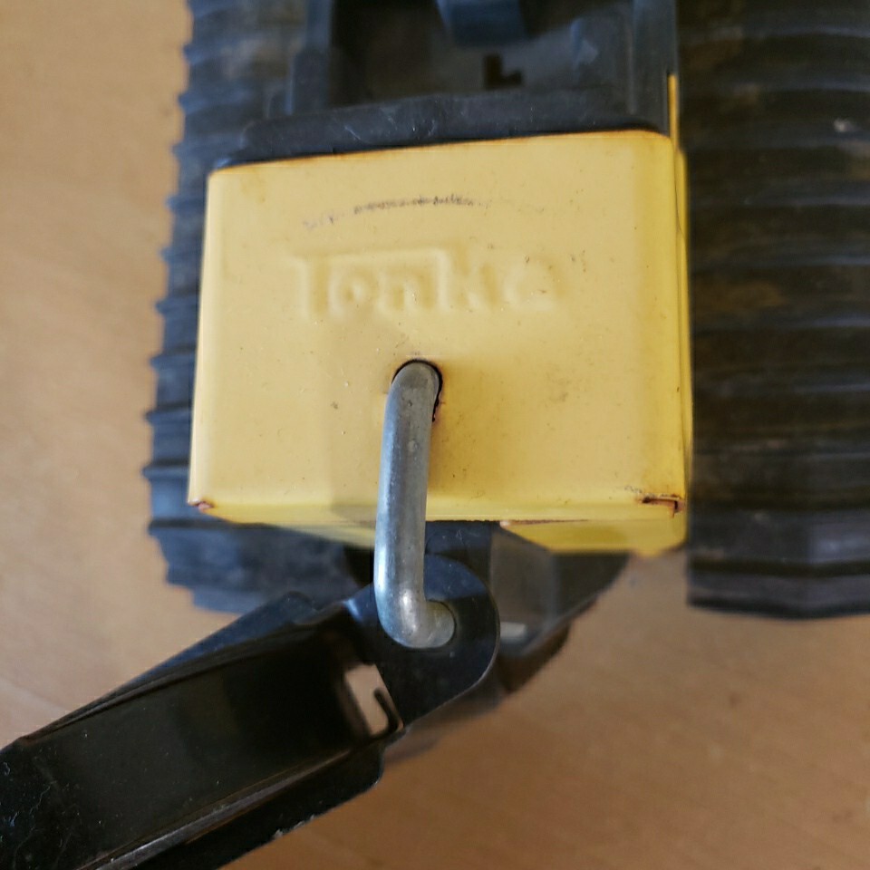Vintage 1960s 70&rsquo;s Tonka Toy Truck Yellow Metal Backhoe Loader Excavator